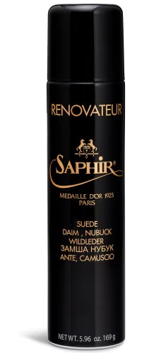 SAPHIR Medaille d'Or Suede Renovator - Protects and Recolors Suede Shoes and Boots for Men and Women - Water and Dirt Re