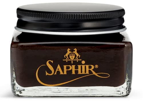 SAPHIR NOIR SAPHIR Medaille d’Or Oiled Leather Cream for Dark Brown Nourishing and Water Repellence - Neatsfoot Oil