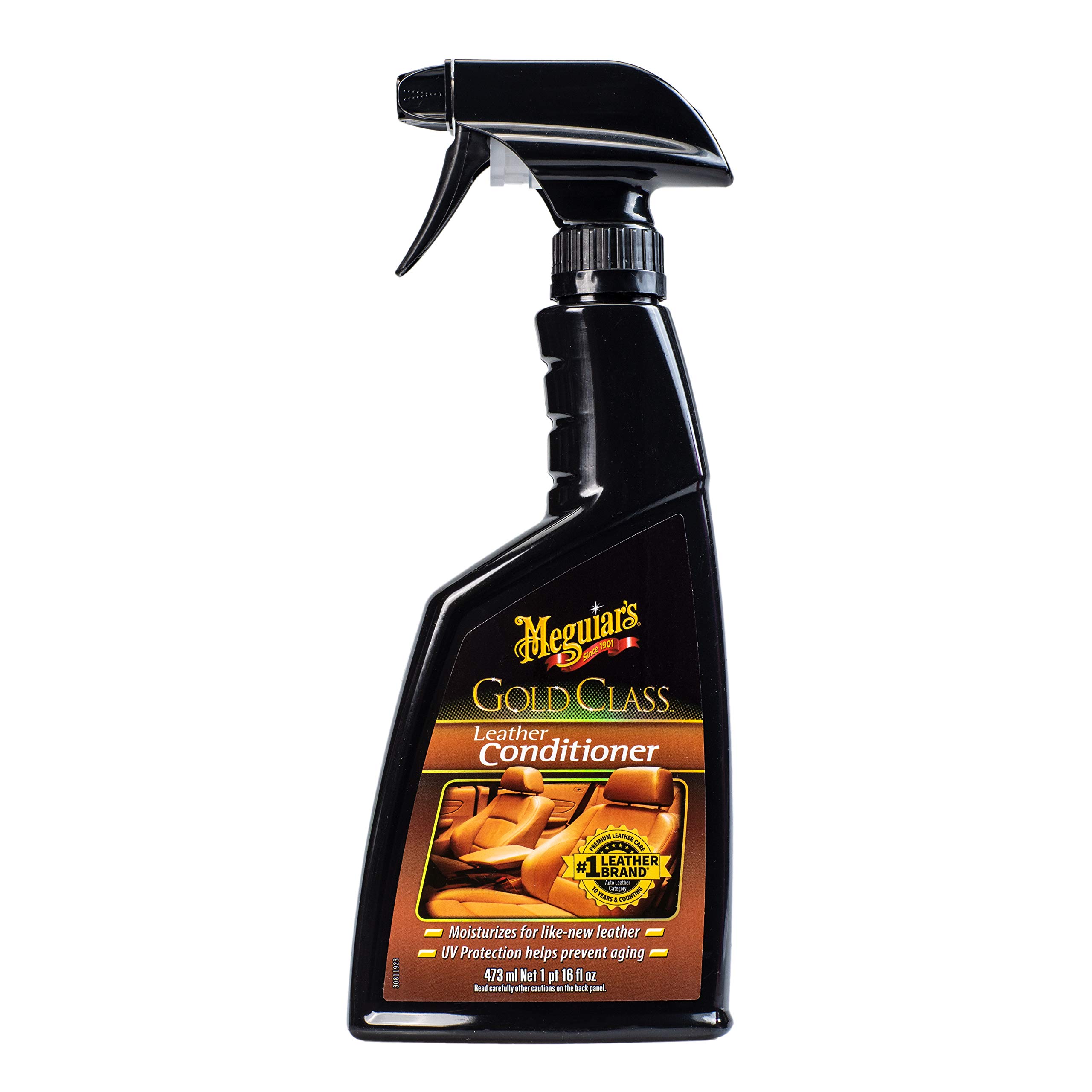 Meguiar's Gold Class Leather Conditioner Spray for Car Seats - Premium Leather Care - Protect Against Cracking, Fading a